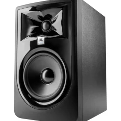 Focusrite Scarlett Solo Gen 4 With JBL 3 Series Studio Monitor Pair Bundle (Stands & Cables Included) 305MKII