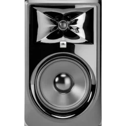 Focusrite Scarlett Solo Gen 4 with JBL 3 Series Studio Monitor Pair & LSR Subwoofer Bundle (Stands & Cables Included) 308MKII
