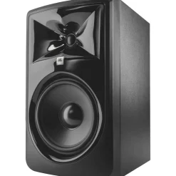 Focusrite Scarlett Solo Gen 4 with JBL 3 Series Studio Monitor Pair & LSR Subwoofer Bundle (Stands & Cables Included) 308MKII