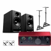 Focusrite Solo Gen4 With Harbinger Studio Monitor Pair, Stands & Cables SM505