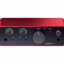 Focusrite Solo Gen4 With Harbinger Studio Monitor Pair, Stands & Cables SM505