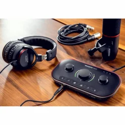 Focusrite Vocaster Two Studio Ultimate Podcasting Bundle for Content Creation