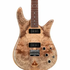 Fodera Monarch P90 2 Electric Guitar Clear Satin Finish