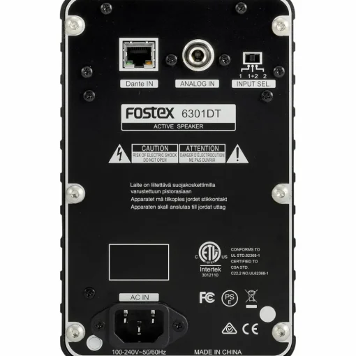 Fostex 6301DT 4" Powered Studio Monitor with DANTE (Each)