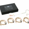 Galaxy Audio ESM4 Single-Ear Headset Microphone With 4 Shure Connector Cables Beige