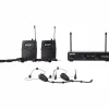 Gemini UHF-02HL 2-Channel Wireless Headset/Lavalier Combo System S34