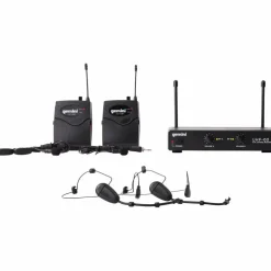 Gemini UHF-02HL 2-Channel Wireless Headset/Lavalier Combo System S34