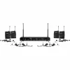 Gemini UHF-04HL 4-Channel Wireless Headset/Lavalier Combo System, 517.6/521.5/533.7/537.2mHz S1234