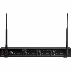 Gemini UHF-04HL 4-Channel Wireless Headset/Lavalier Combo System, 517.6/521.5/533.7/537.2mHz S1234