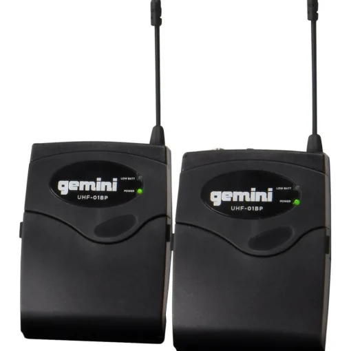 Gemini UHF-04HL 4-Channel Wireless Headset/Lavalier Combo System, 517.6/521.5/533.7/537.2mHz S1234