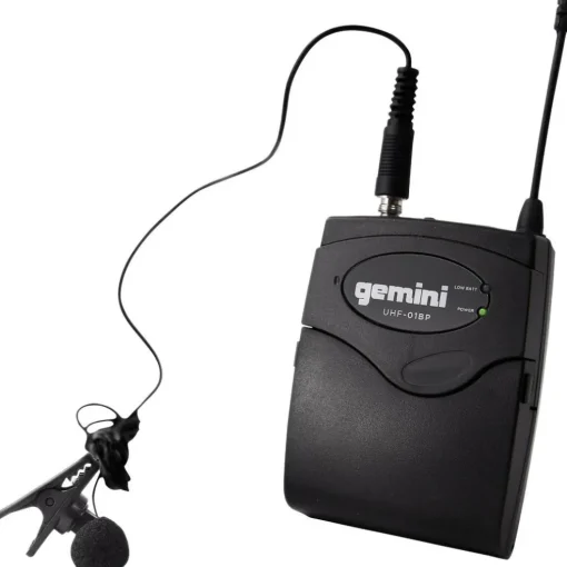 Gemini UHF-04HL 4-Channel Wireless Headset/Lavalier Combo System, 517.6/521.5/533.7/537.2mHz S1234