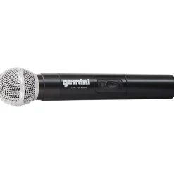 Gemini UHF-02M 2-Channel Wireless Handheld Microphone System, 517.6/521.5MHz S12
