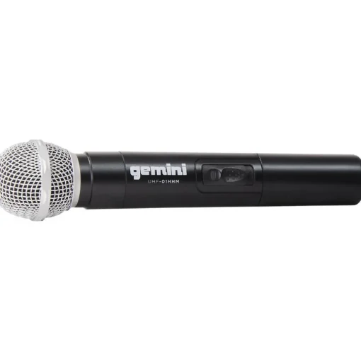 Gemini UHF-02M 2-Channel Wireless Handheld Microphone System, 517.6/521.5MHz S12