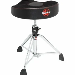 Gibraltar 9600 Series Two Tone Saddle Drum Throne Woven Black Oversized Motorcycle Seat