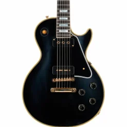 Gibson Custom 1954 Les Paul Custom Staple Pickup Reissue VOS Electric Guitar Ebony