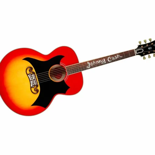 Gibson Johnny Cash SJ-200 Signature Limited-Edition Acoustic Guitar Vintage Cherry Sunburst