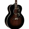 Gibson SJ-200 Standard 5A Flame Limited-Edition Acoustic-Electric Guitar Cobra Burst