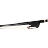 Glasser Bass Bow Fiberglass Half-Lined Frog Leatherette Grip 3/4 Size French