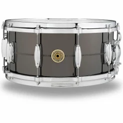 Gretsch Drums USA Solid Steel Snare Drum 14 x 6.5 in. Black Chrome