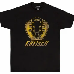 Gretsch Headstock Pick Cotton T-Shirt X Large Black