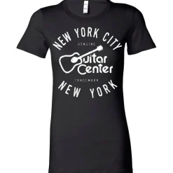 Guitar Center Ladies NYC Fitted Tee Large