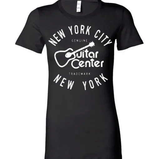 Guitar Center Ladies NYC Fitted Tee Large