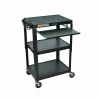 H. Wilson Adjustable Height Cart with Keyboard Tray
