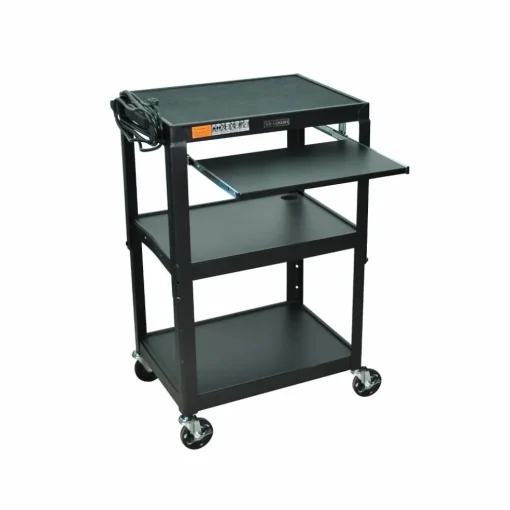 H. Wilson Adjustable Height Cart with Keyboard Tray