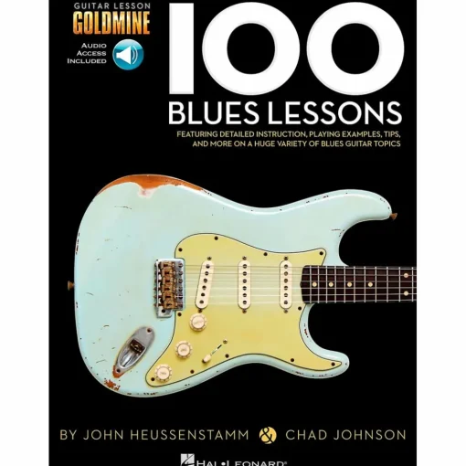 Hal Leonard 100 Blues Lessons Guitar Lesson Goldmine Series Softcover with Online Audio