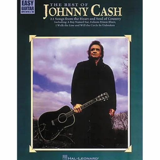 Hal Leonard The Best of Johnny Cash Easy Guitar Tab Book