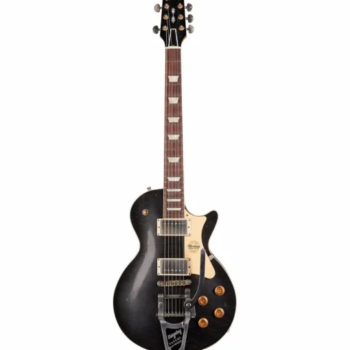 Heritage Custom Shop H-150 Artisan Aged Bigsby Electric Guitar Space Black