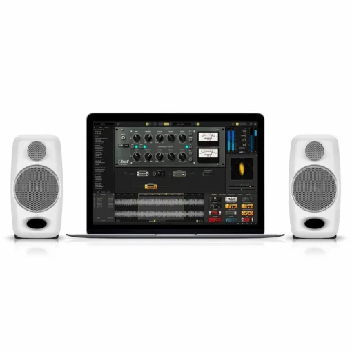 IK Multimedia iLoud Micro Monitor 3" Powered Studio Monitors (Pair), White