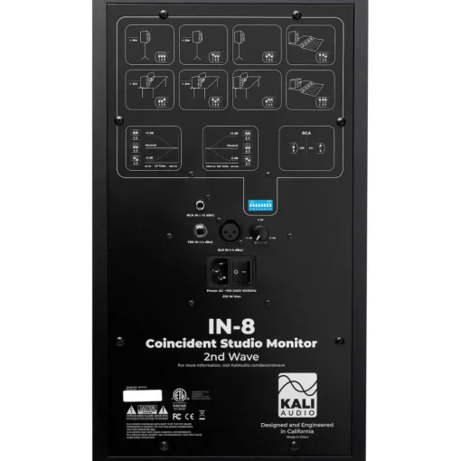 Kali Audio IN-8 V2 8" 3-Way Powered Studio Monitor (Each) Black