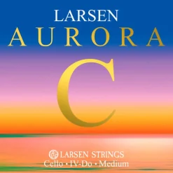 Larsen Strings Aurora Cello C String 4/4 Size, Medium Tungsten, Ball End