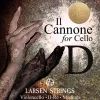 Larsen Strings Il Cannone Warm and Broad Cello D String 4/4 Steel, Ball End