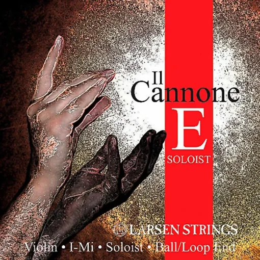 Larsen Strings Il Cannone Soloist Violin E String 4/4 Size Carbon Steel, Medium Gauge, Ball End