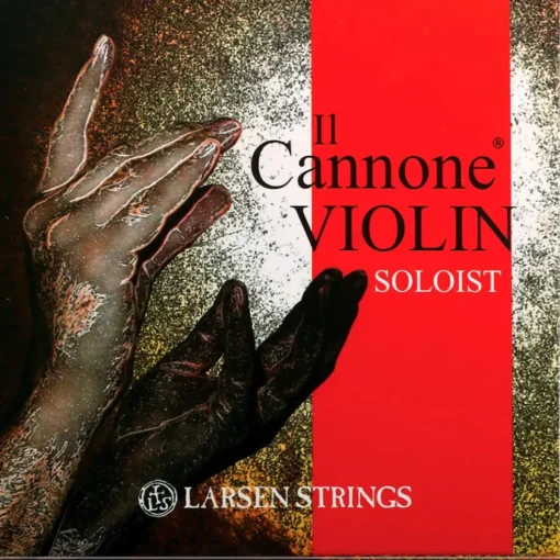 Larsen Strings Il Cannone Soloist Violin String Set 4/4 Size Medium Gauge, Ball End