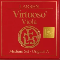 Larsen Strings Virtuoso Soloist Viola String Set 15 to 16-1/2 in., Medium Multiple Wound, Ball End