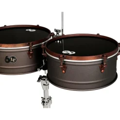 LP LP 60th Anniversary Timbales with Rustic Bronze hardware 14 in./15 in. Antique Bronze Finish