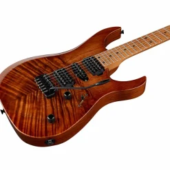 LsL Instruments XT4-DX 24-Fret Exotic HSH Koa Top Electric Guitar Faded Iced Tea Burst
