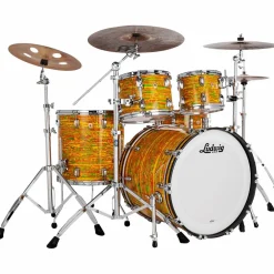 Ludwig Classic Maple 4-Piece Mod Shell Pack With 22" Bass Drum Citrus Mod