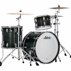 Ludwig Classic Oak 3-Piece Fab Shell Pack With 22" Bass Drum Green Burst