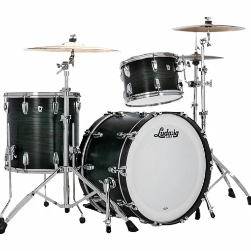 Ludwig Classic Oak 3-Piece Fab Shell Pack With 22" Bass Drum Green Burst