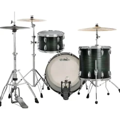 Ludwig Classic Oak 3-Piece Fab Shell Pack With 22" Bass Drum Green Burst