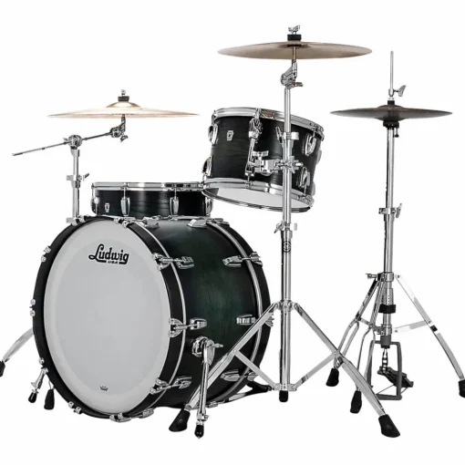 Ludwig Classic Oak 3-Piece Fab Shell Pack With 22" Bass Drum Green Burst