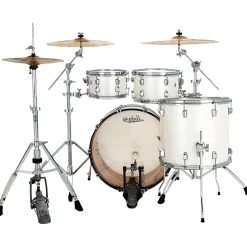 Ludwig NeuSonic 4-Piece Rapid Mod Shell Pack With 22" Bass Drum Silver Silk