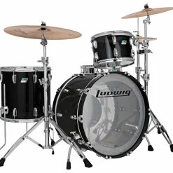Ludwig Vistalite 3-Piece Pro Beat Shell Pack With 24" Bass Drum Smoke