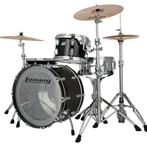 Ludwig Vistalite 3-Piece Pro Beat Shell Pack With 24" Bass Drum Smoke