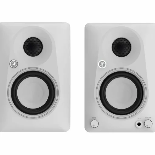 Mackie CR3.5BT-LTD-WHT 3.5" Limited Edition White Powered Studio Monitors w/ Tone Control and Bluetooth (Pair)