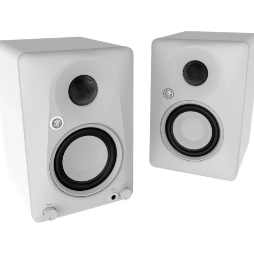Mackie CR3.5BT-LTD-WHT 3.5" Limited Edition White Powered Studio Monitors w/ Tone Control and Bluetooth (Pair)